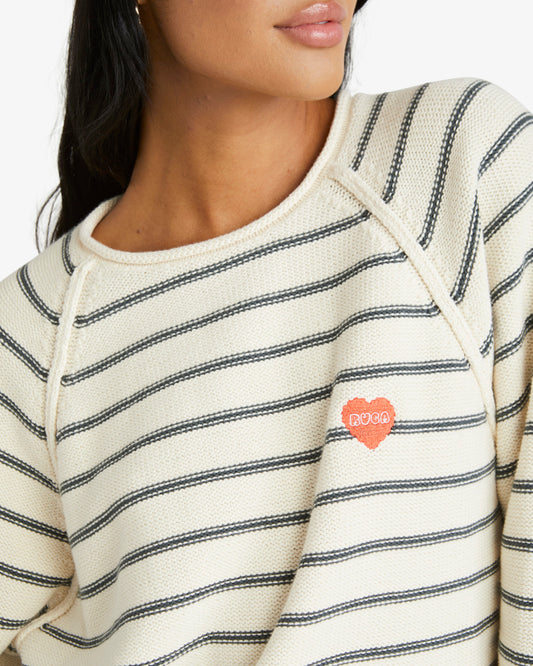 RVCA Ivy Raglan Sweater NATURAL