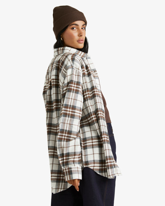 RVCA Plowman Flannel NATURAL