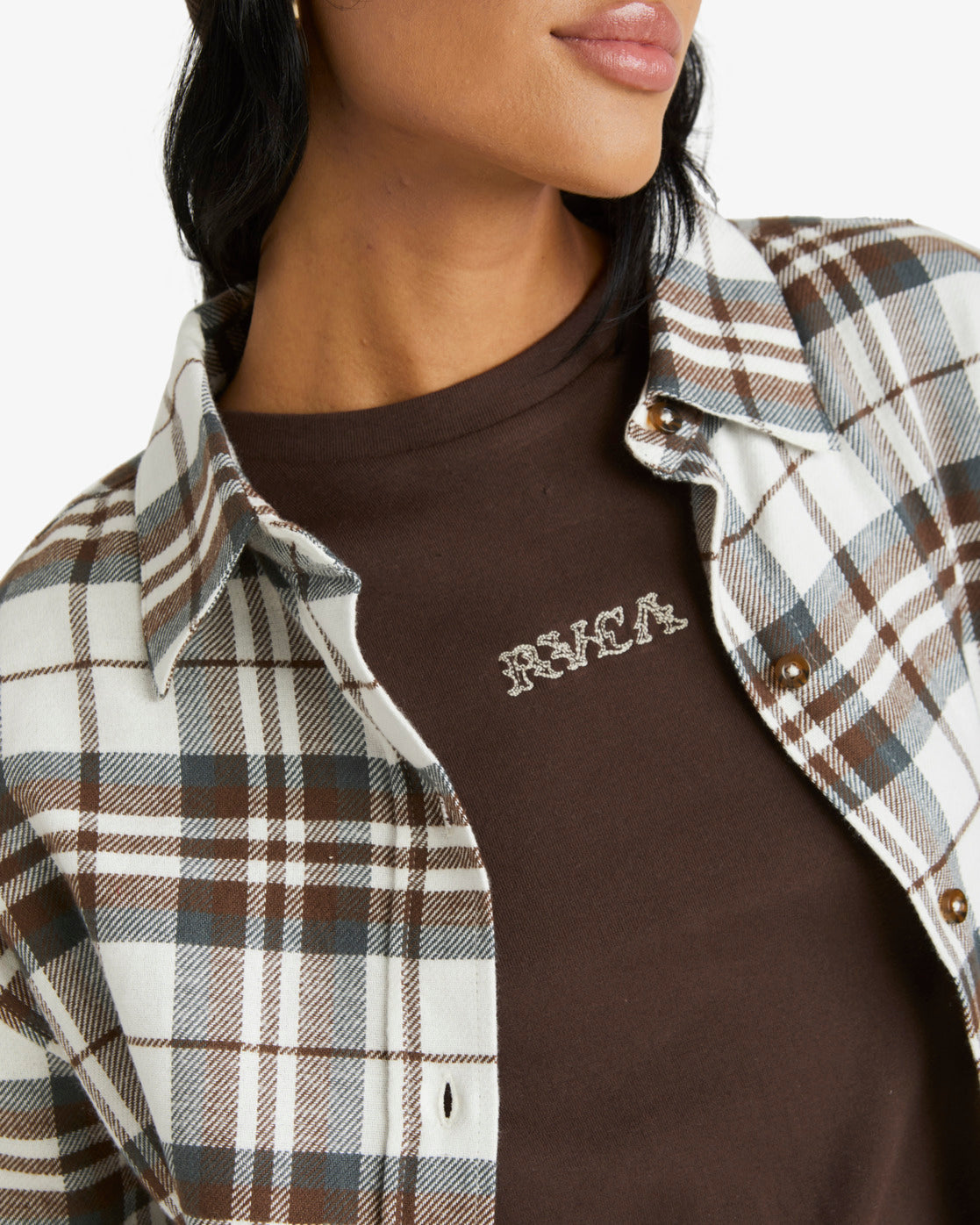 RVCA Plowman Flannel NATURAL
