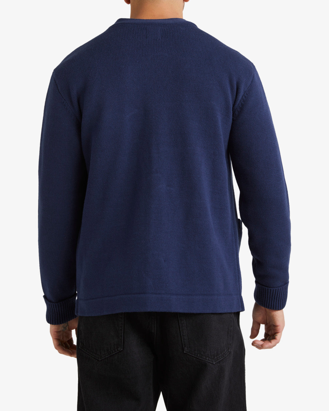 RVCA Nevermind Cardigan MOODY BLUE