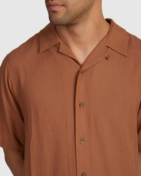 RVCA Cuba SS Shirt COPPER