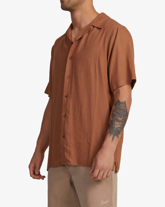 RVCA Cuba SS Shirt COPPER