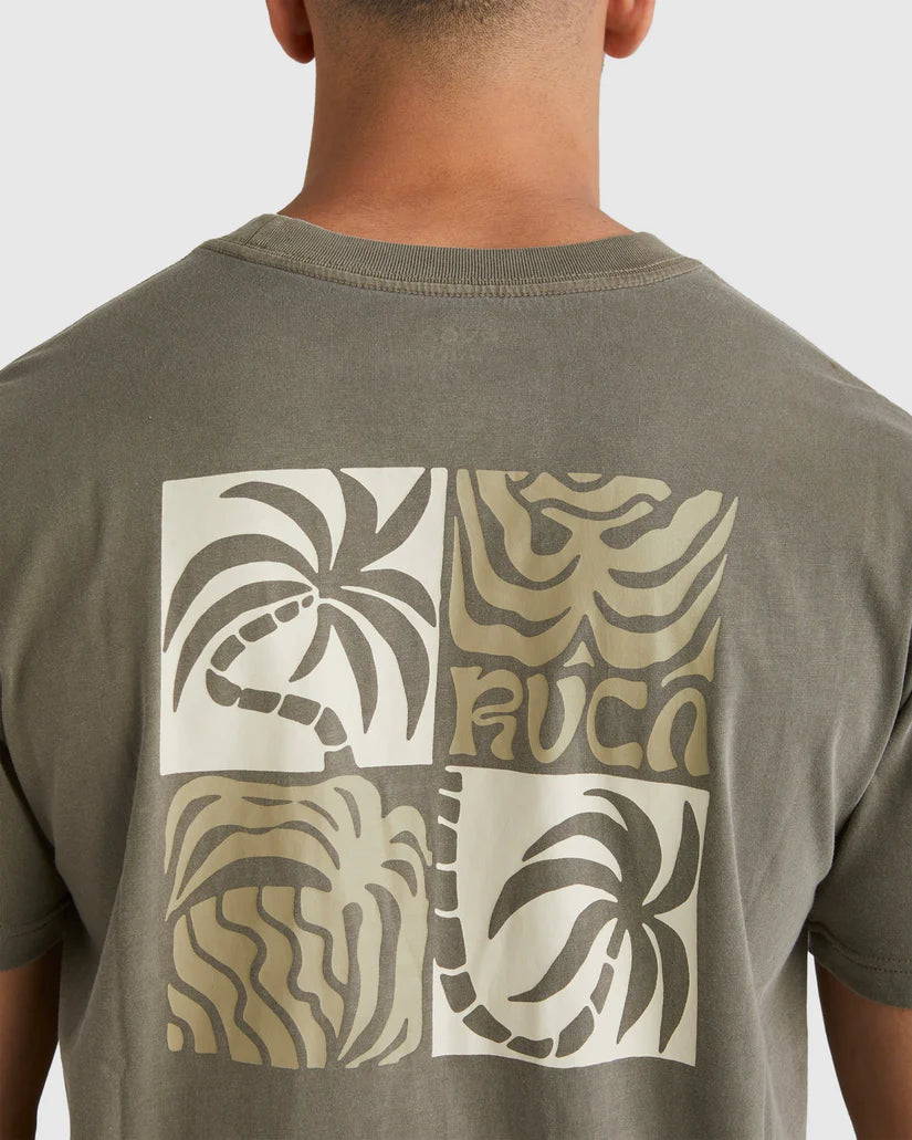 RVCA Fronds SS Tee MUSHROOM