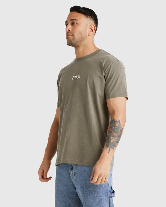 RVCA Fronds SS Tee MUSHROOM