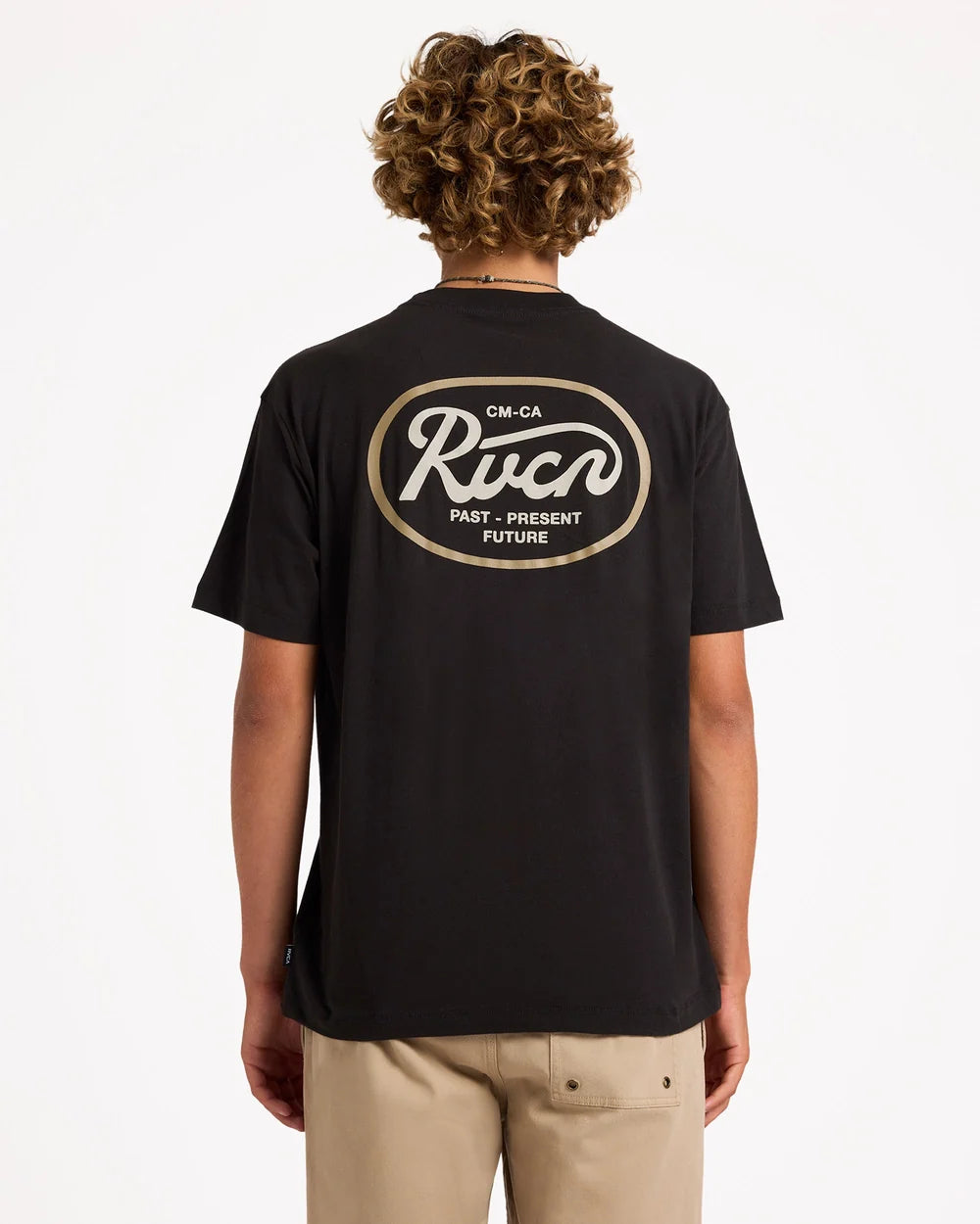RVCA Standard Script Tee PIRATE BLACK