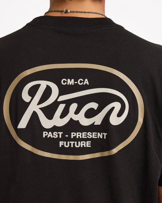 RVCA Standard Script Tee PIRATE BLACK