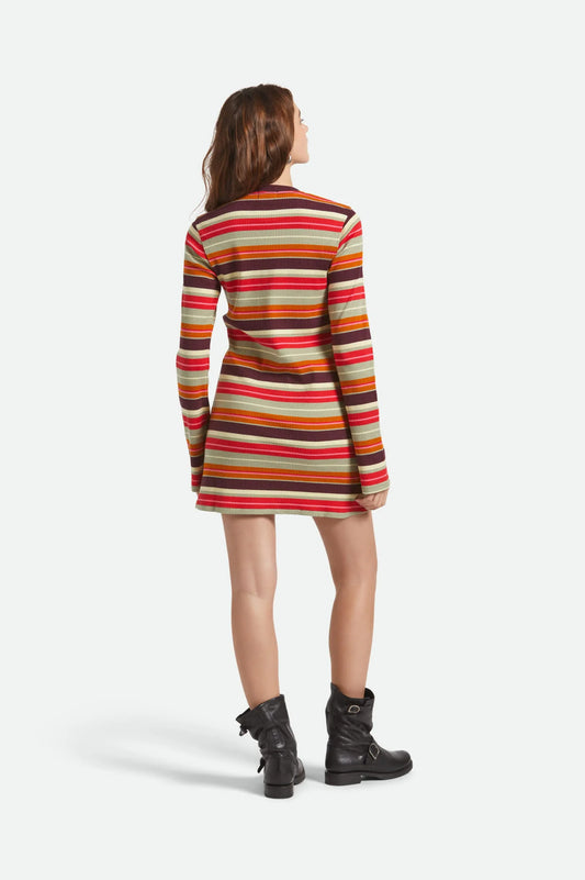 Brixton Dolly LS Knit Dress MULTI STRIPE