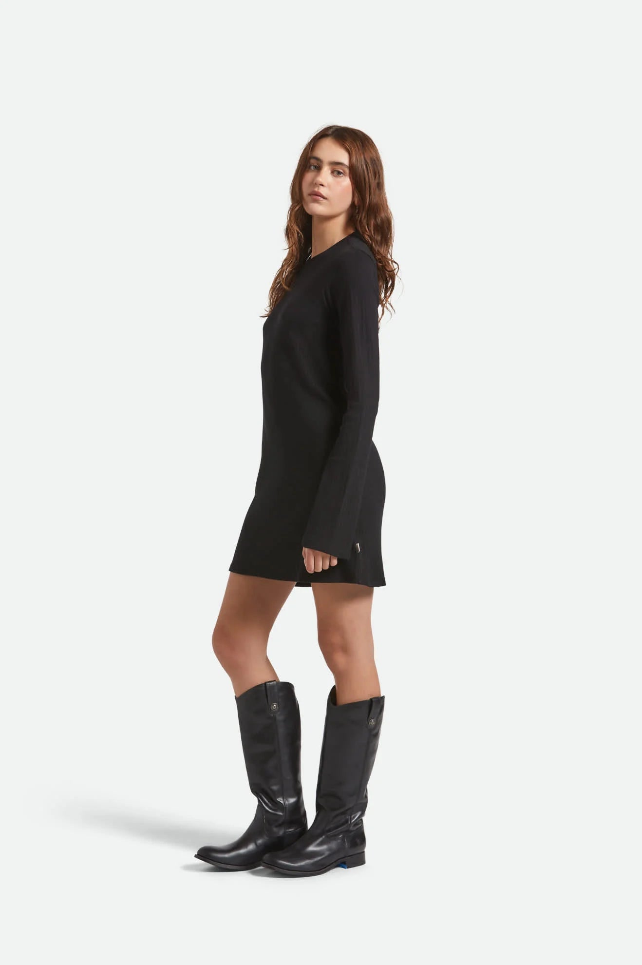 Brixton Dolly LS Knit Dress BLACK