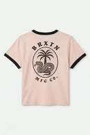 Brixton Serpent Baby Tee CHALK PINK / BLACK