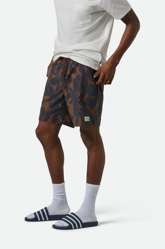 Brixton Everyday Hybrid Short PINECONE BORWN FLORAL