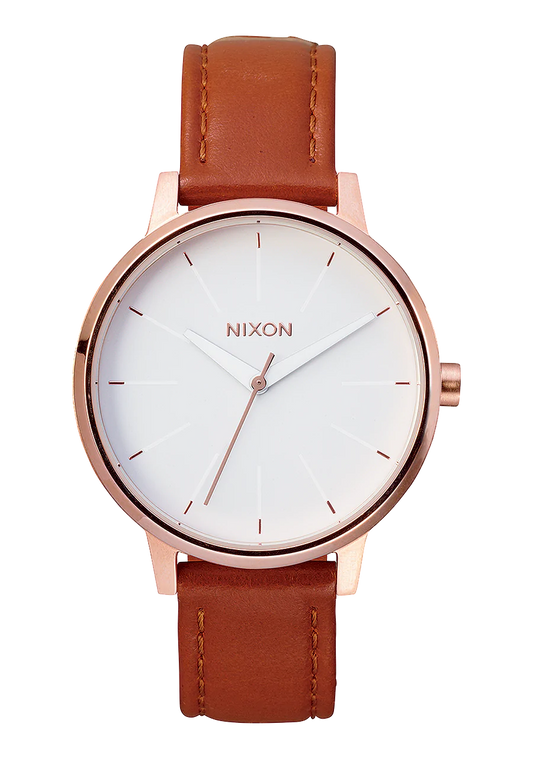 Nixon Kensington Leather ROSE GOLD / WHITE