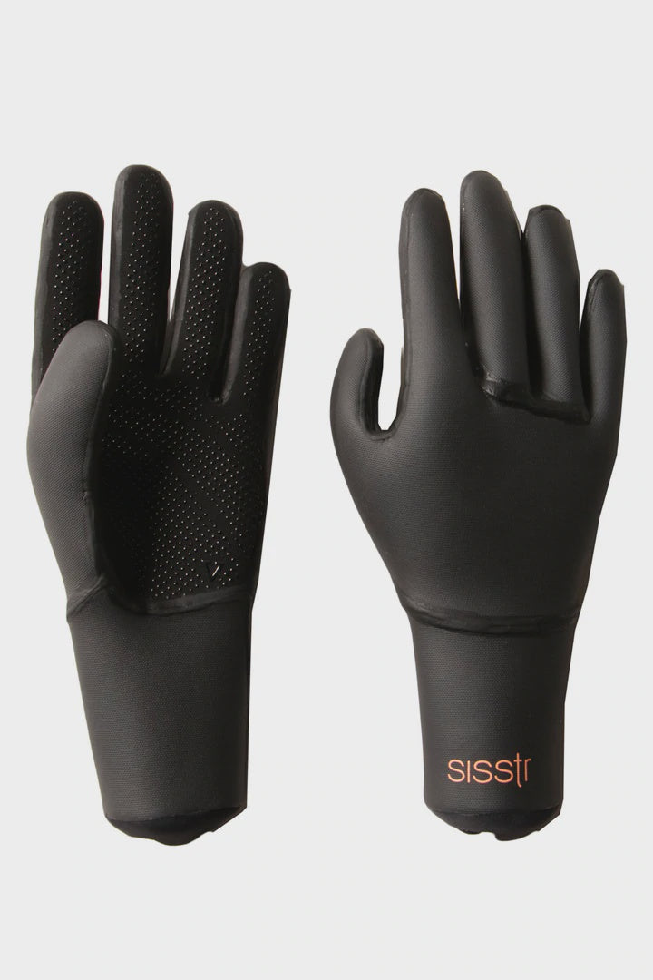 Sisstrevolution Girls Sisstr Surf Glove 3mm SOLID BLACK