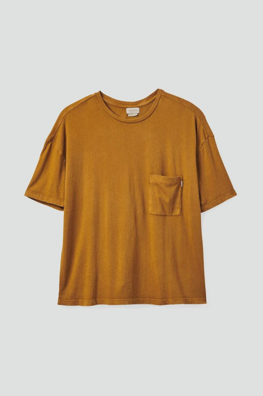 Brixton Carefree Oversized BF Pocket T-shirt WASHED COPPER