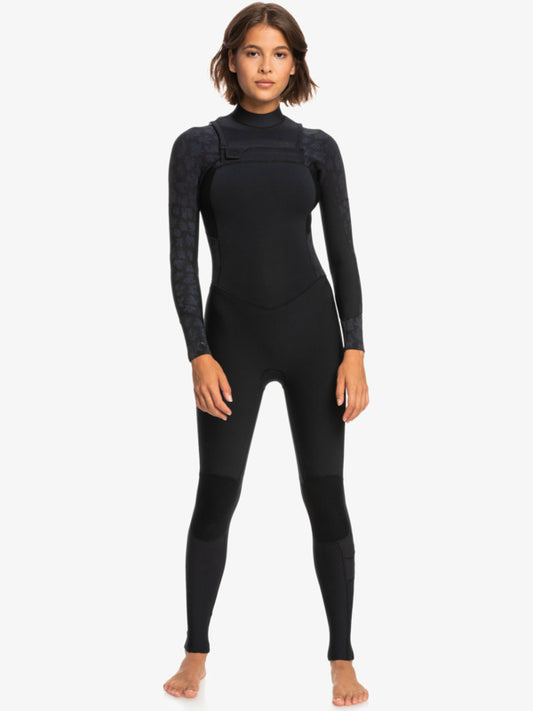 Roxy 4/3 Swell Series FZ GBS Wetsuit BLACK