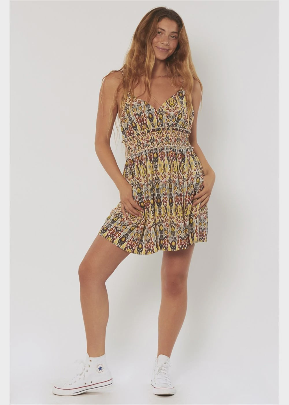 Sisstrevolution Pandawa S/L Woven Dress SEA SALT