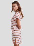 Roxy Moonwater Tee Dress BRIGHT WHITE MULTICO STRIPES