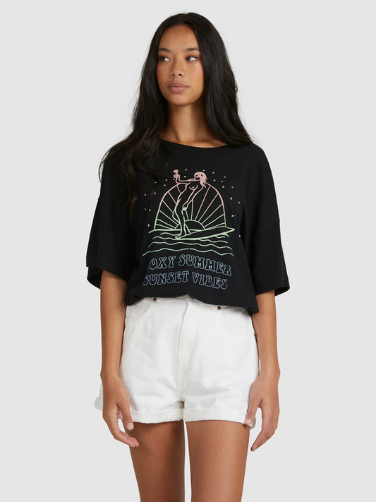 Roxy Sweet Janis Tee ANTHRACITE