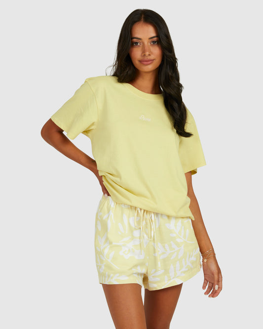 RVCA With Love Easy Tee LEMON GRASS