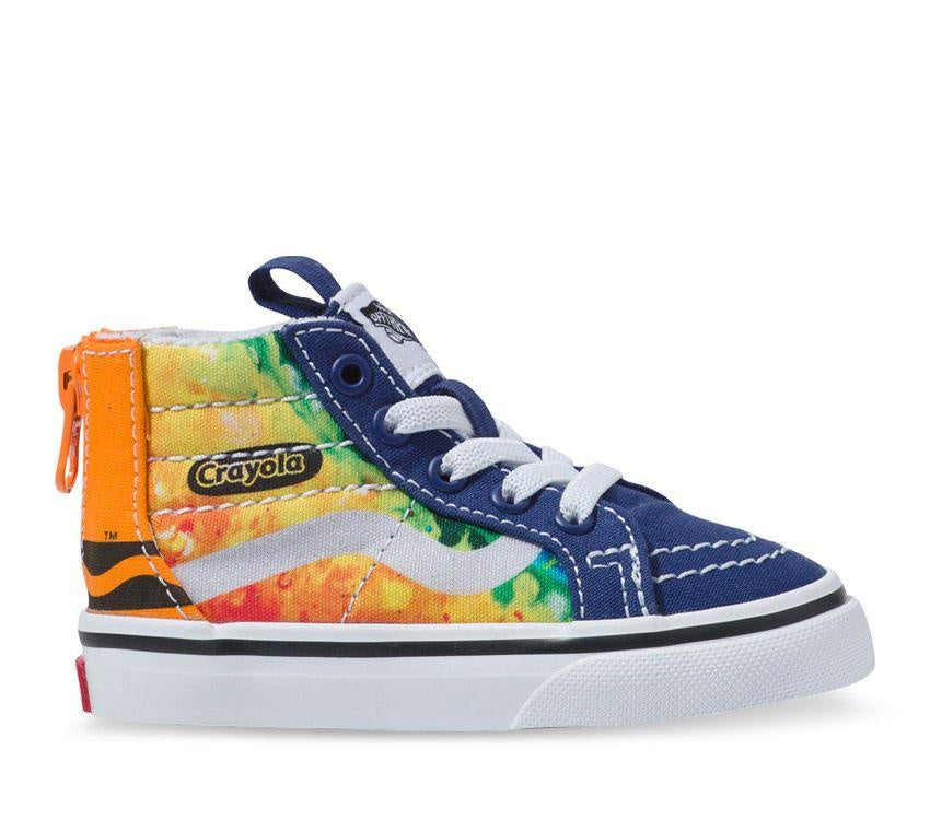 Vans Toddler Sk8-Hi Zip (Crayola) MASH UP MELT