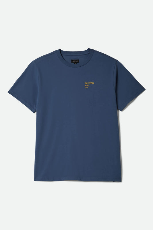 Brixton Gage Premium Tee BERING SEA WORN WASH