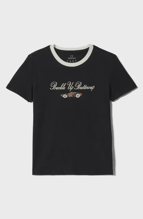 Brixton Buckle Up Fitted Crew Tee BLACK / WHITE