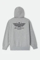 Brixton Ewing Hood  HEATHER GREY