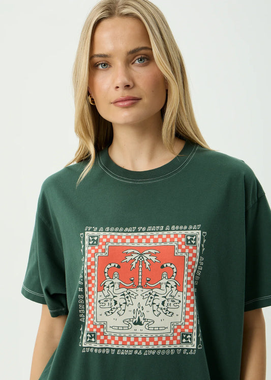 Afends A Good Day Oversized Tee PINE