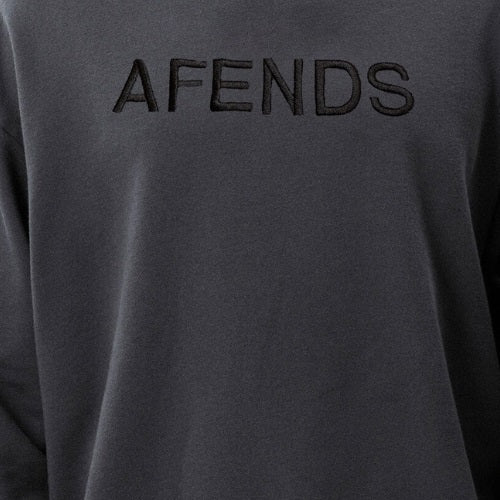 Afends Disguise Recycled Crew Neck CHARCOAL