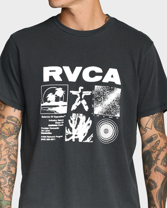 RVCA Program Tee PIRATE BLACK