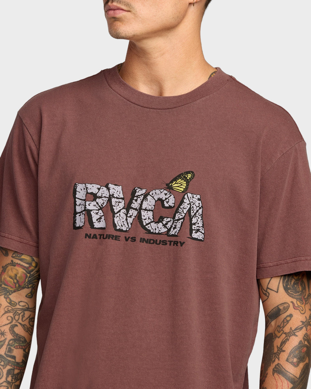 RVCA Butterfly FX Tee RED EARTH