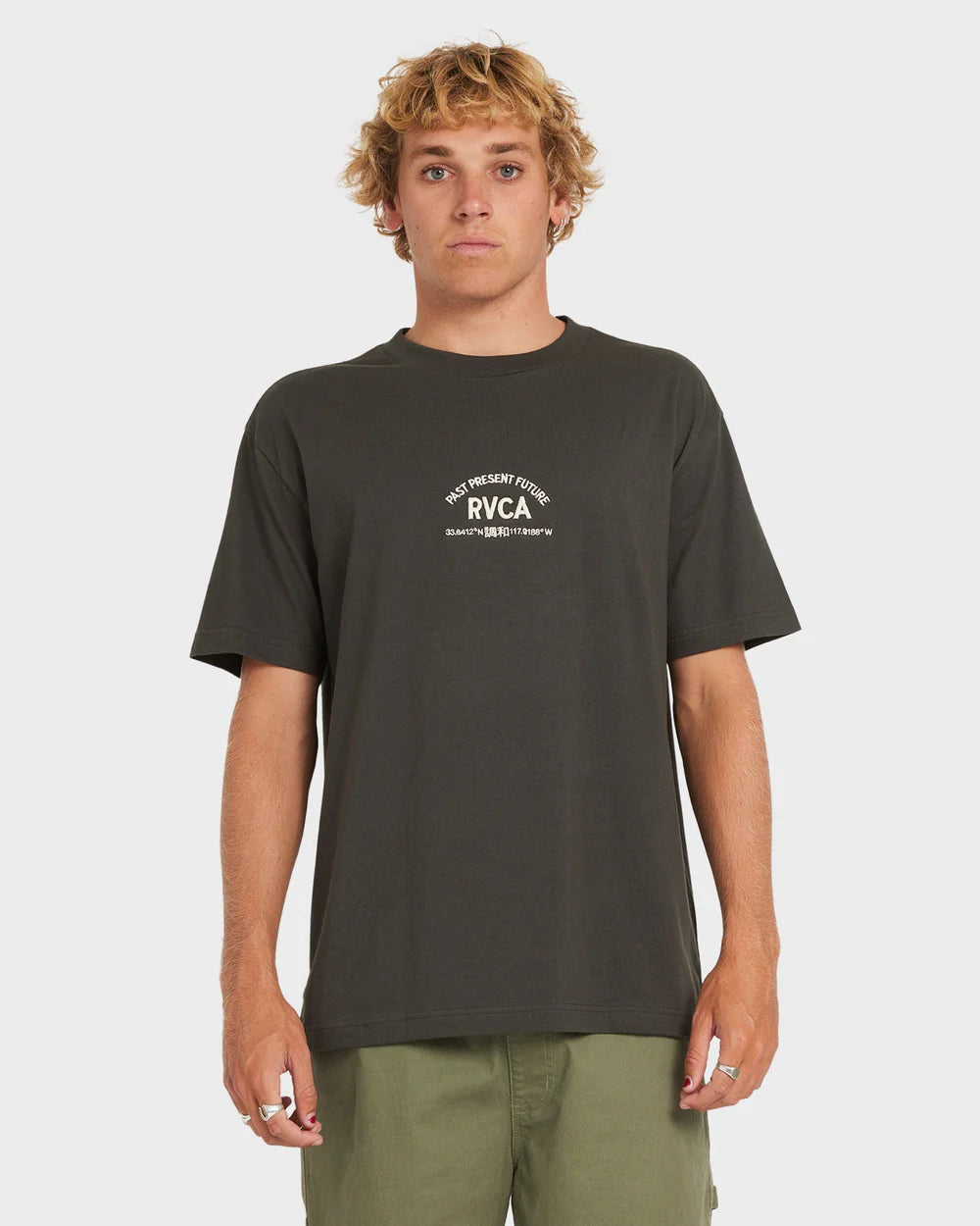 RVCA Textfull Tee PIRATE BLACK