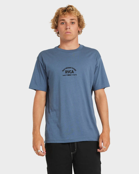 RVCA Textful Tee VINTAGE NAVY