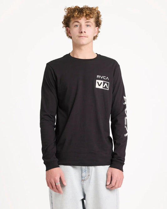RVCA Big RVCA Glitch LS BLACK