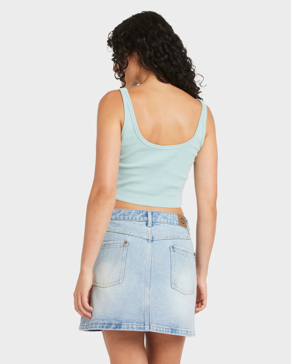 RVCA Flipped Scoop Tank MIST BLUE