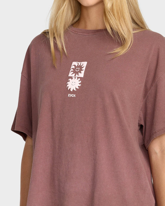 RVCA Move On BF Tee TERRA BROWN