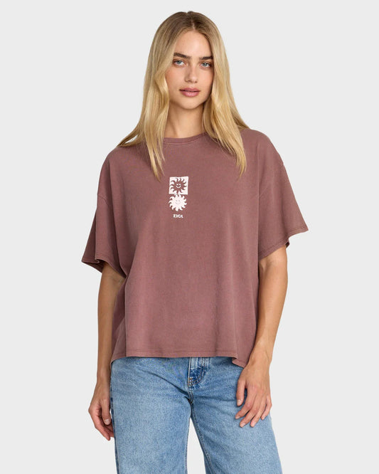 RVCA Move On BF Tee TERRA BROWN