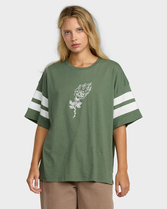 RVCA KSL Baggie Tee FIR GREEN