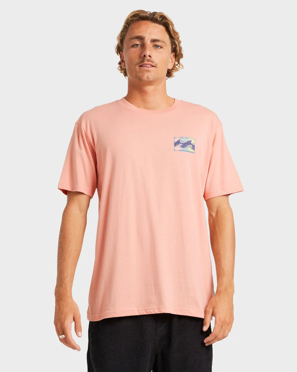 Billabong Crayon Wave Premium Tee PEACH