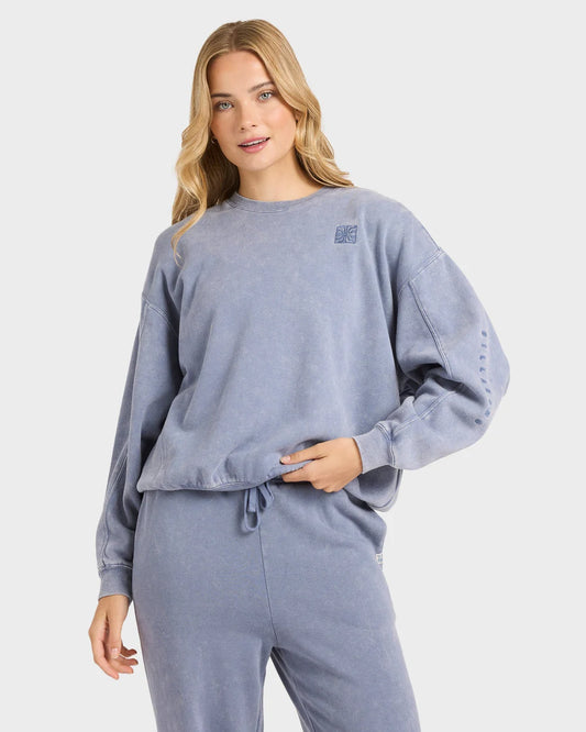 Billabong Saltwashed Kendal Crew Fleece STONE BLUE