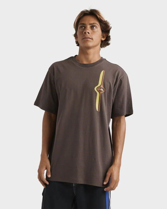 Quiksilver Stringer Band Tee CHOCOLATE BROWN
