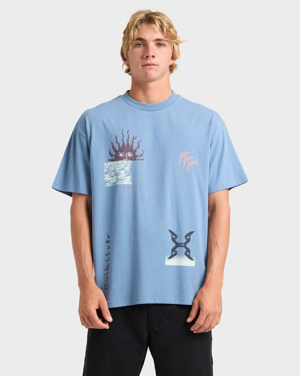 Quiksilver Free Lock Tee CORONET BLUE