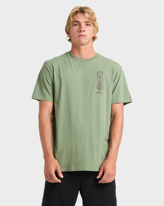 Quiksilver Feel Good Vibes Tee SEA SPRAY