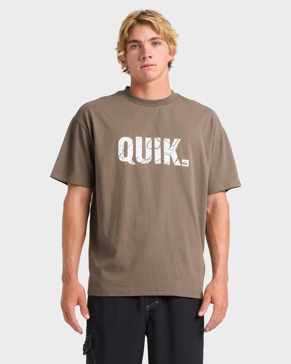Quiksilver Basement Tee MAJOR BROWN