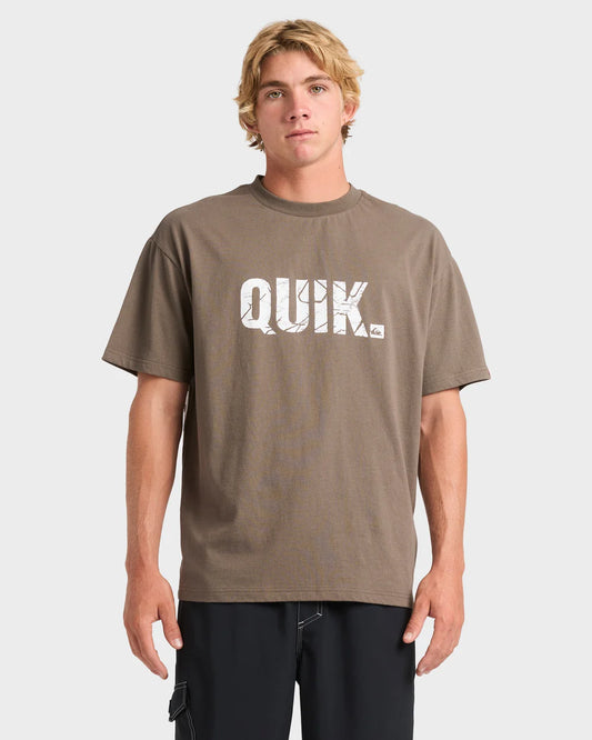 Quiksilver Basement Tee MAJOR BROWN