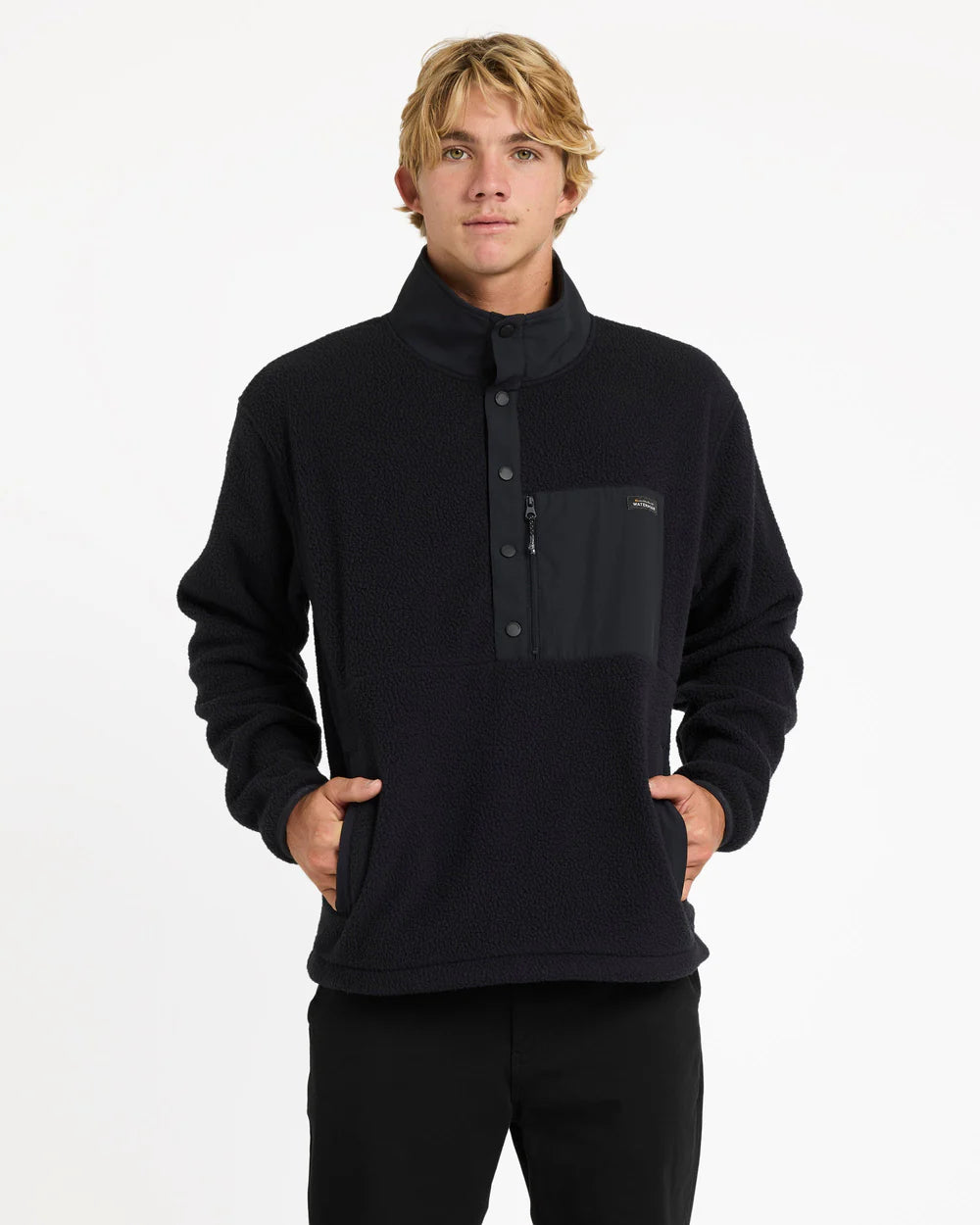 Quiksilver South Sherpa Fleece BLACK