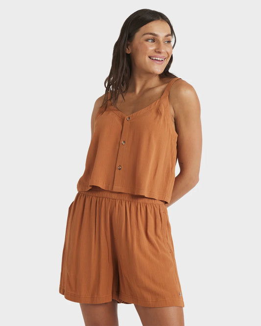Roxy Sol Vibes Short CAMEL