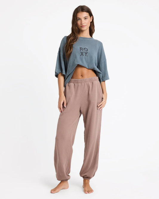 Roxy Steppin Up Trackie Pant MOCHA