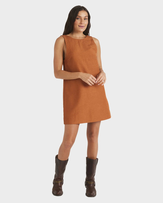 Roxy Lucky Charm Dress CAMEL