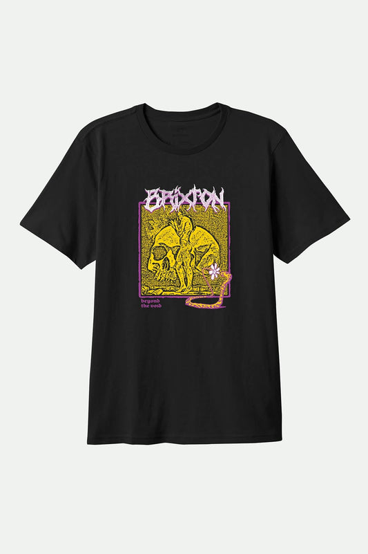 Brixton Void Premium Tee BLACK WORN WASH