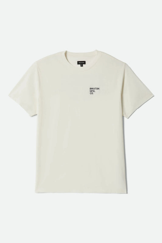Brixton Gage Premium Tee OFF WHITE WORN WASH